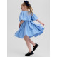 Платье нарядное для девочки MINAKU: Party Dress, голубое, рост 92-98 см