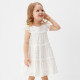 Платье для девочки MINAKU: Cotton collection в горошек, белое, рост 122-128 см