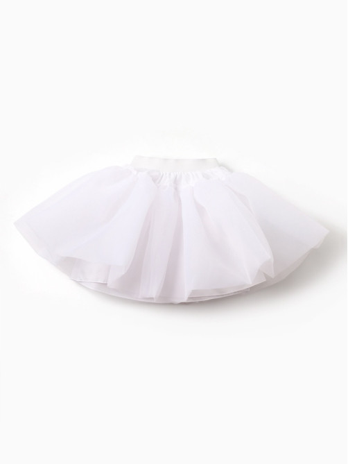 Платье нарядное для девочки с подъюбником MINAKU: PartyDress, цвет молочный, рост 104 см
