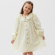 Платье для девочки KAFTAN: Summer cotton на пуговицах, цвет молочный, рост 122-128 см