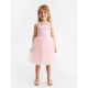 Платье нарядное для девочки MINAKU: PartyDress с пышной юбкой, розовое, рост 104-110 см