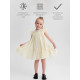 Платье нарядное для девочки MINAKU: PartyDress, цвет молочный, рост 92-98 см, шифон