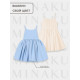 Платье нарядное для девочки MINAKU: Party Dress с бантом, цвет молочный, рост 110-116 см