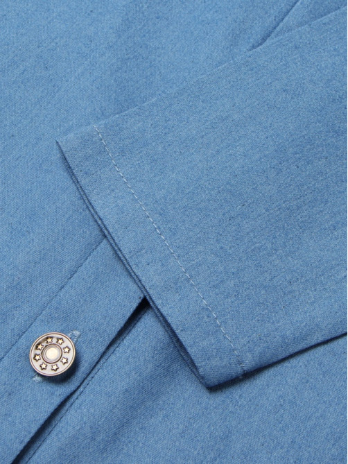 Платье для девочки MINAKU: Jeans collection, голубое, рост 140-146 см