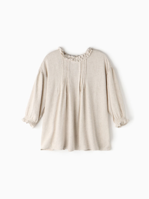 Платье для девочки KAFTAN, цвет молочный, размер 34 (122-128 см)