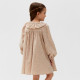 Платье для девочки KAFTAN: Summer cotton с воротником, бежевое, рост 86-92 см