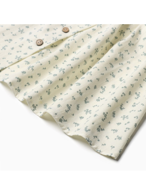 Платье для девочки KAFTAN: Summer cotton на пуговицах, цвет молочный, рост 86-92 см