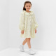 Платье для девочки KAFTAN: Summer cotton на пуговицах, цвет молочный, рост 110-116 см