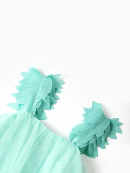 Платье нарядное для девочки MINAKU: PartyDress, цвет мятный, рост 110-116 см