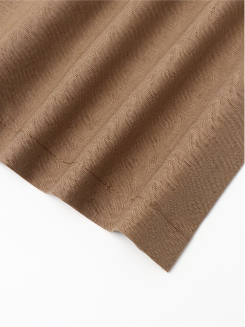 Платье для девочки, MINAKU: linen summer, коричневое, рост 98 см