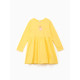 Платье для девочки KAFTAN «Балерина» с длинным рукавом, жёлтое, рост 122-128 см