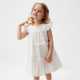 Платье для девочки MINAKU: Cotton collection в горошек, белое, рост 122-128 см