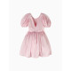 Платье нарядное для девочки MINAKU: PartyDress с рукавами, розовое, рост 98 см