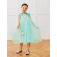 Платье нарядное для девочки MINAKU: PartyDress, цвет мятный, рост 146-152 см