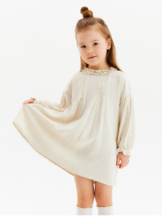 Платье для девочки KAFTAN, цвет молочный, размер 34 (122-128 см)