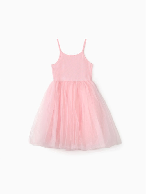 Платье нарядное для девочки MINAKU: PartyDress с пышной юбкой, розовое, рост 104-110 см