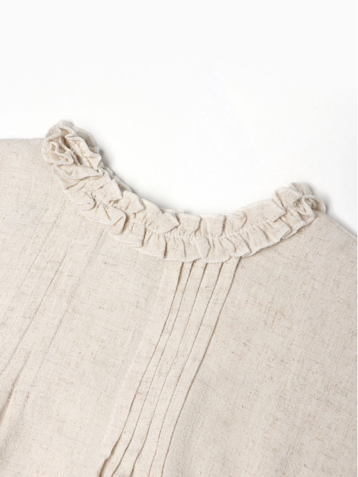 Платье для девочки KAFTAN, цвет молочный, размер 34 (122-128 см)
