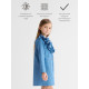 Платье для девочки MINAKU: Jeans collection, голубое, рост 104-110 см