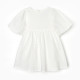 Платье для девочки MINAKU: Cotton collection, белое, рост 98-104 см