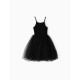 Платье нарядное для девочки MINAKU: PartyDress с пышной юбкой, чёрное, рост 92-98 см