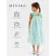 Платье нарядное для девочки MINAKU: PartyDress, цвет мятный, рост 116-122 см