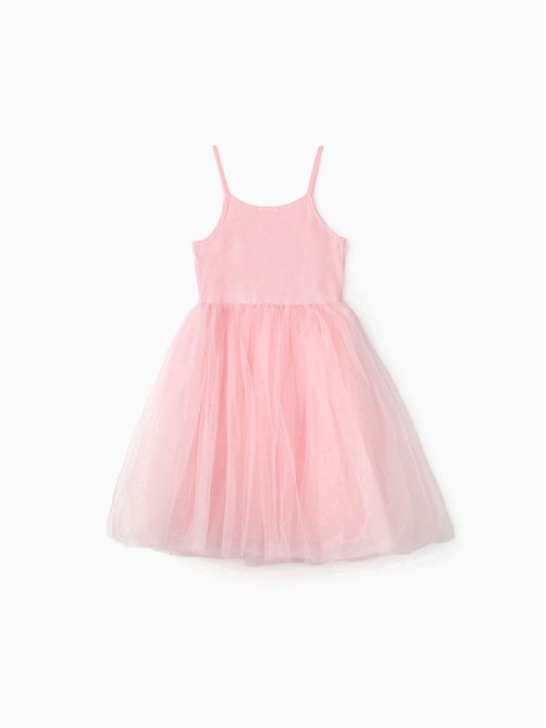 Платье нарядное для девочки MINAKU: PartyDress с пышной юбкой, розовое, рост 92-98 см