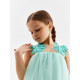 Платье нарядное для девочки MINAKU: PartyDress, цвет мятный, рост 104-110 см