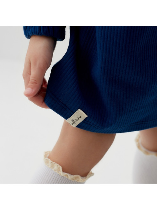 Платье для девочки KAFTAN: Blueberry, синее, рост 86-92 см
