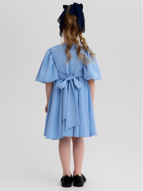 Платье нарядное для девочки MINAKU: Party Dress, голубое, рост 98-104 см