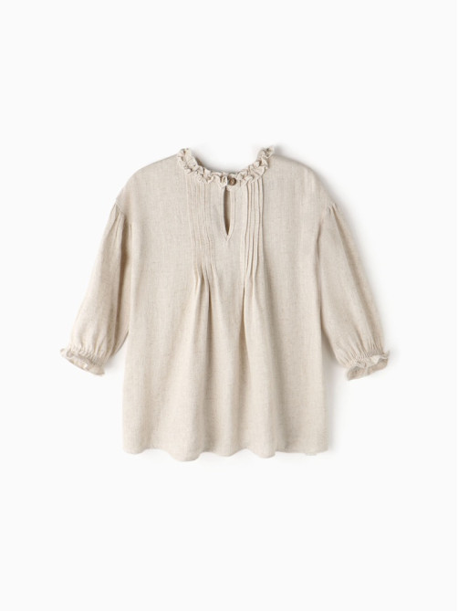 Платье для девочки KAFTAN, цвет молочный, размер 34 (122-128 см)