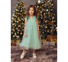 Платье нарядное для девочки MINAKU: PartyDress, цвет мятный, рост 140-146 см