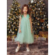 Платье нарядное для девочки MINAKU: PartyDress, цвет мятный, рост 128-134 см