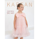 Платье нарядное для девочки KAFTAN с бантом, розовое, рост 140 см