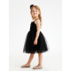 Платье нарядное для девочки MINAKU: PartyDress с пышной юбкой, чёрное, рост 92-98 см