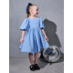Платье нарядное для девочки MINAKU: Party Dress, голубое, рост 98-104 см
