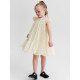 Платье нарядное для девочки MINAKU: PartyDress, цвет молочный, рост 116-122 см, шифон