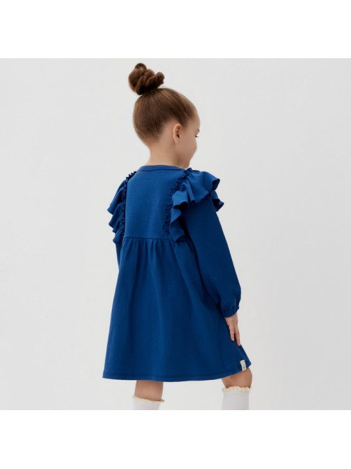 Платье для девочки KAFTAN: Blueberry, синее, рост 86-92 см