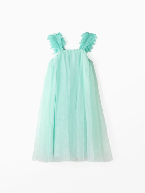 Платье нарядное для девочки MINAKU: PartyDress, цвет мятный, рост 104-110 см