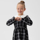 Платье школьное для девочки KAFTAN «Клетка», чёрное, размер 32 (110-116 см)