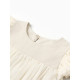 Платье нарядное для девочки MINAKU: PartyDress, цвет молочный, рост 98-104 см, шифон