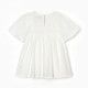 Платье для девочки MINAKU: Cotton collection, белое, рост 98-104 см