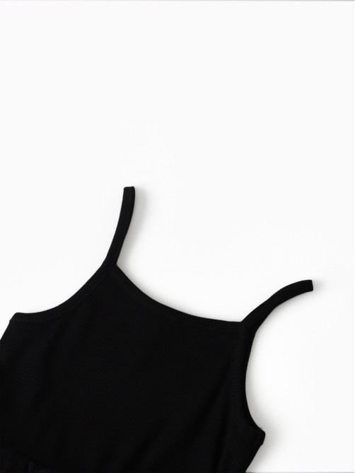 Платье нарядное для девочки MINAKU: PartyDress с пышной юбкой, чёрное, рост 92-98 см
