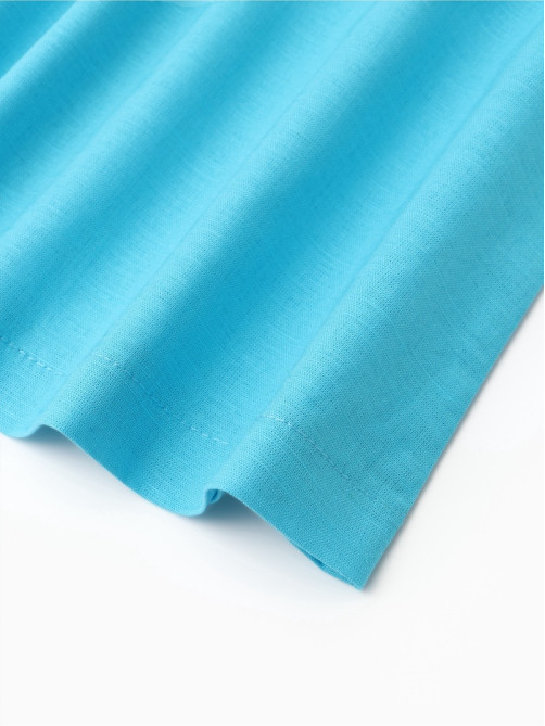 Платье для девочки, MINAKU: linen summer, голубое, рост 110 см