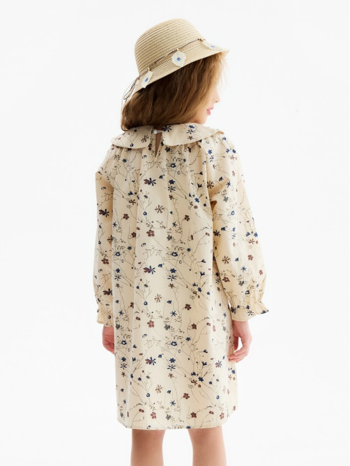 Платье для девочки KAFTAN, бежевое, рост 100 см
