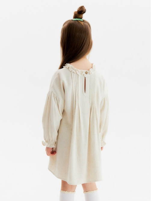 Платье для девочки KAFTAN, цвет молочный, размер 30 (98-104 см)