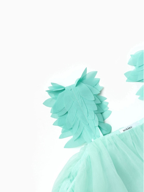 Платье нарядное для девочки MINAKU: PartyDress, цвет мятный, рост 146-152 см