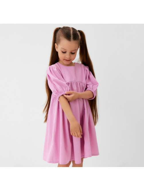 Платье для девочки KAFTAN: Summer cotton, розовое, рост 122-128 см