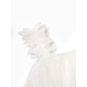 Платье нарядное для девочки MINAKU: PartyDress на бретельках, белое, рост 104-110 см