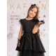 Платье нарядное для девочки KAFTAN с перьями, чёрное, рост 86-92 см