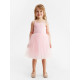Платье нарядное для девочки MINAKU: PartyDress с пышной юбкой, розовое, рост 122-128 см